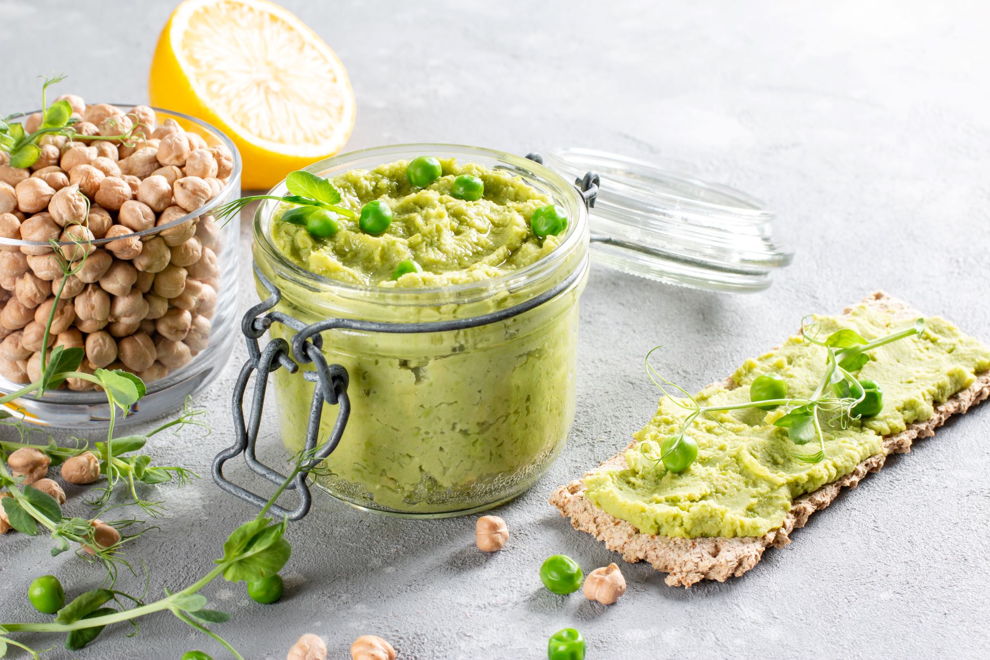 Vegane Erbsen Guacamole